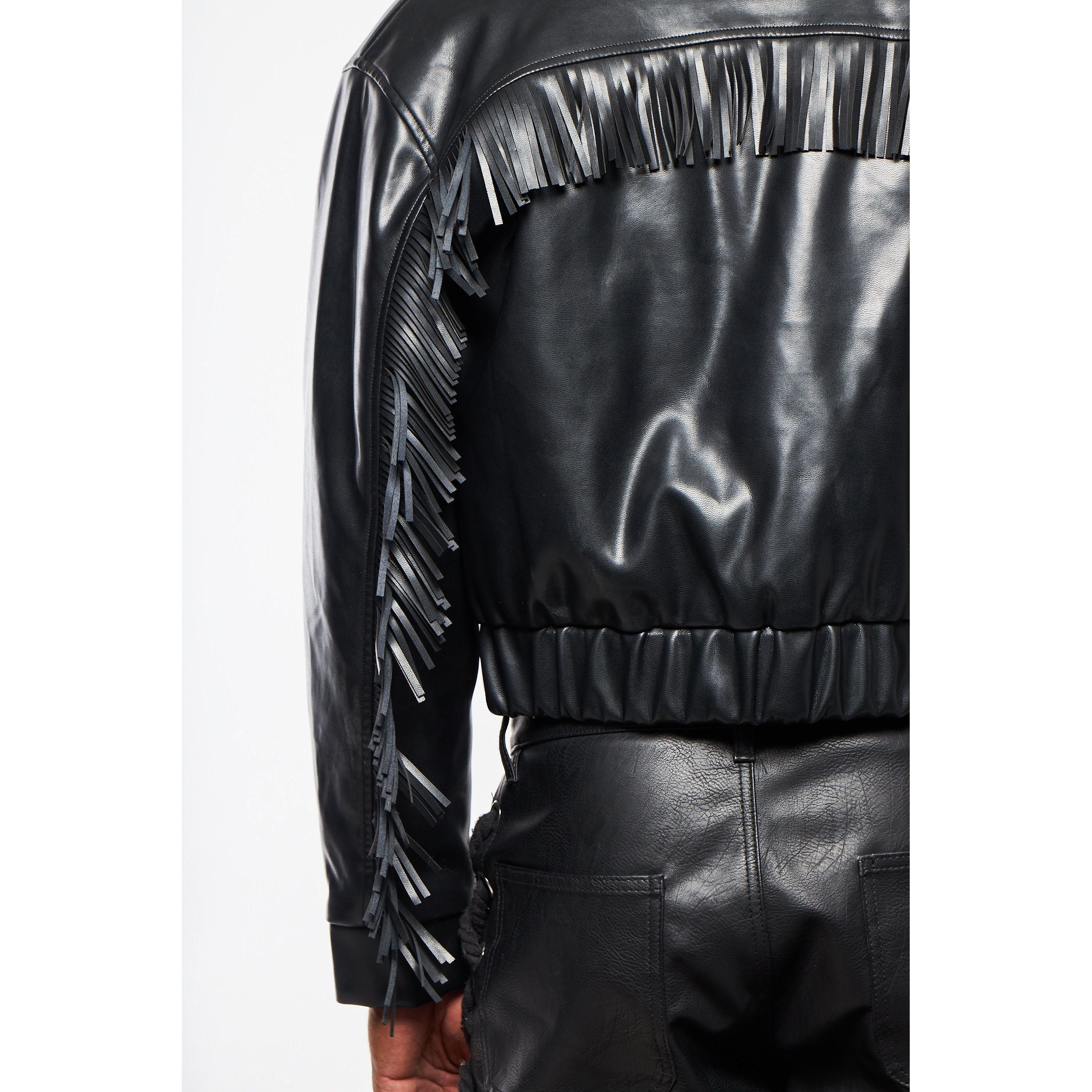 WAYA Leather Tassle Jacket